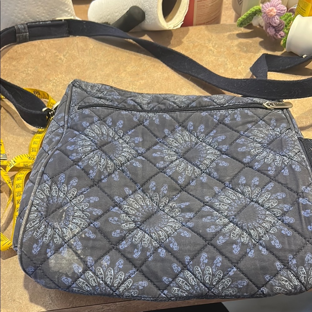 Travelon brand Quilted Blue Crossbody Bag